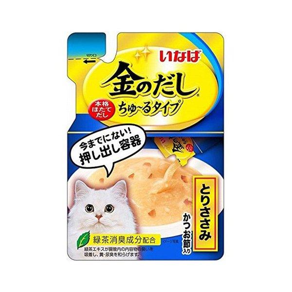 『ポイント10倍』 いなば 金のだし ちゅ〜るタイプ とりささみ かつお節入り 140g IC-18...