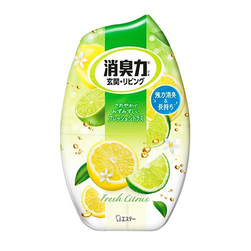 エステー 消臭力 玄関・リビング用 フレッシュシトラス 400ml 消臭剤 玄関 リビング 部屋 室...