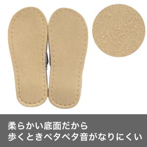 スリッパ 来客用 1足 前あき グレーの詳細画像3