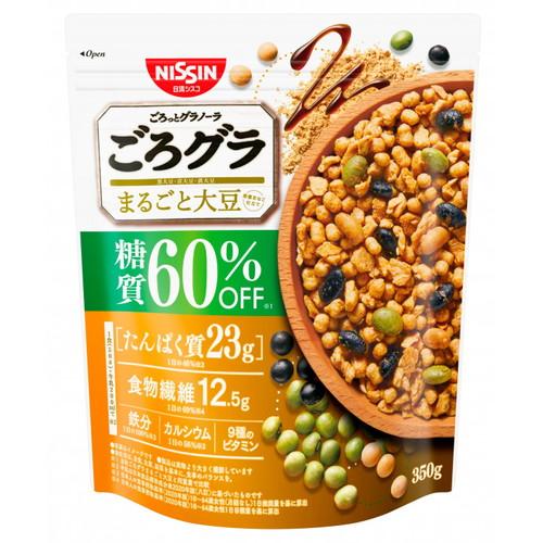 日清シスコ ごろグラ まるごと大豆 糖質60％オフ 350g 健康 60％オフ 大豆 シリアル 朝食