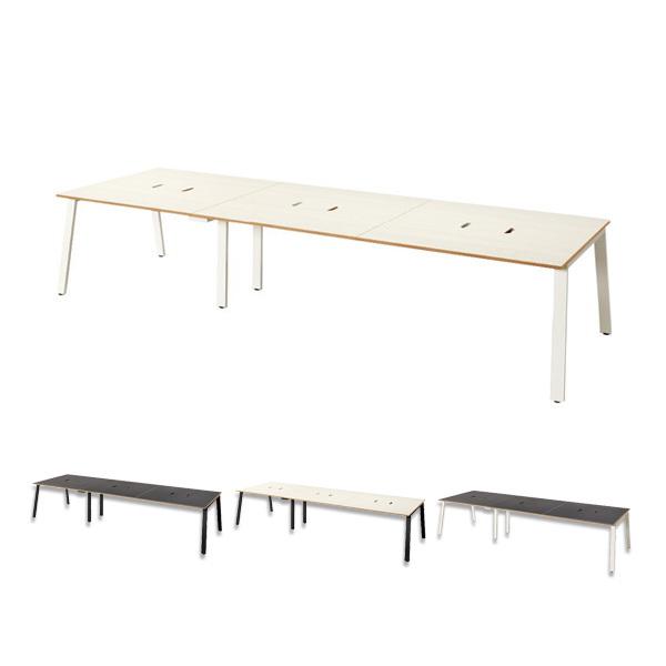 『代引不可』『組立設置込』 Garage MRフリースタイルデスク 指紋レス天板 W3600×D12...