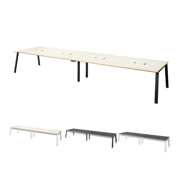 『代引不可』『組立設置込』 Garage MRフリースタイルデスク 指紋レス天板 W4800×D12...