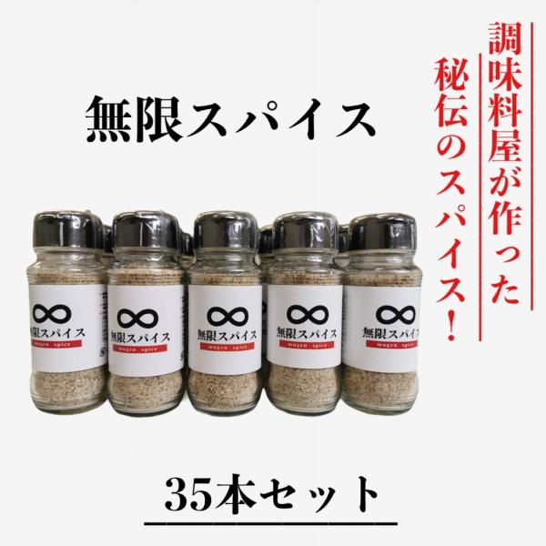 ∞無限スパイス　100g×35本セット　【バーベキュー/BBQ/調味料/料理/アウトドア】