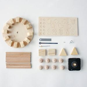 工作キット おやこでつくる木のかべかけ時計 子...の詳細画像3