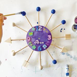 工作キット おやこでつくる木のかべかけ時計 子...の詳細画像5