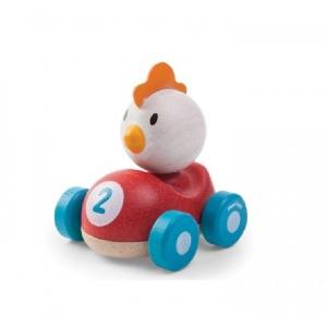 出産祝い  チキンレーサー 1歳   車  おもちゃ 子供 男の子 女の子 1歳 誕生日プレゼント 木のおもちゃ 木製玩具  PLANTOYS プラントイ