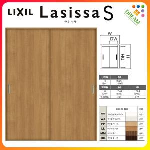 室内引戸 引き違い戸 2枚建 Vレール方式 ラシッサS パネルタイプ LAA ノンケーシング枠 1620/1820 リクシル トステム 引違い戸 ドア 引き戸 リフォーム DIY｜alumidiyshop