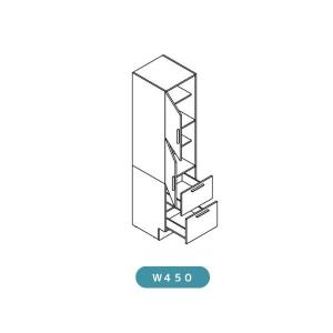 洗面台 LIXIL/INAX Crevi クレヴィ 奥行560タイプ トールキャビネット 間口W450mm 標準タイプ  RAS-456-A 収納 洗面化粧台 リフォーム DIY｜alumidiyshop