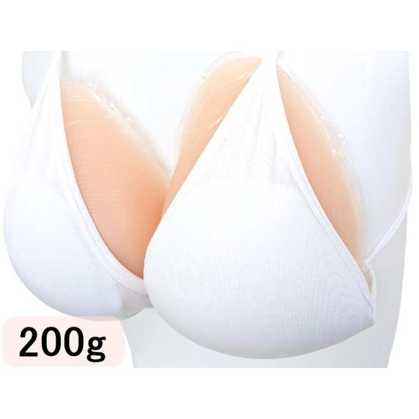 Micopuella 人工乳房 粘着 貼付式 シリコンバスト 左右2個 女装 おっぱい シリコン胸パ...