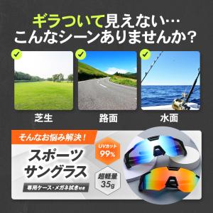 スポーツサングラス メンズ レディース 偏光 ...の詳細画像1