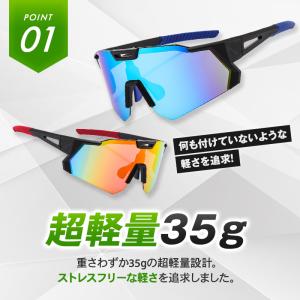スポーツサングラス メンズ レディース 偏光 ...の詳細画像2
