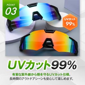 スポーツサングラス メンズ レディース 偏光 ...の詳細画像4