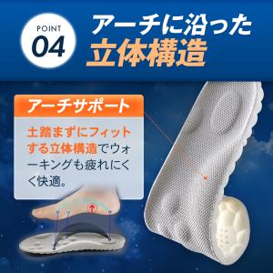インソール 中敷き 靴 2足セット スニーカー...の詳細画像5