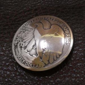 シルバー コンチョ ハーフダラー イーグル コインコンチョ オールド