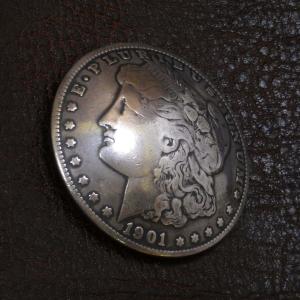 シルバー コンチョ 1ダラー モルガン イーグル コインコンチョ