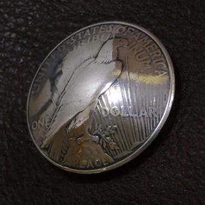 シルバー コンチョ 1ダラー モルガン イーグル コインコンチョ