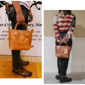 トートバック サドルレザー 革 レザー メンズ...の詳細画像1