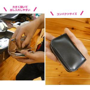 マルチケース ミニファスナー サドルレザー メ...の詳細画像2