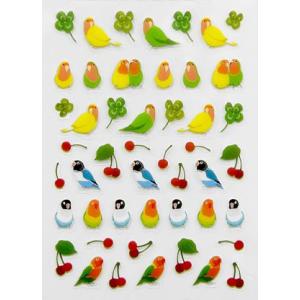 MIDORI/ミドリカンパニー　プチシール ラブバード