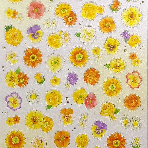 ミニフラワー オレンジ（すみれ・ガーベラ・バラほか）　MIND WAVE/マインドウェイブ モチーフ