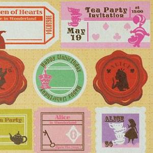 S&amp;C/エス＆シー  ラベルシール　不思議の国のアリス