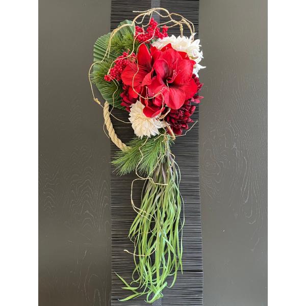 大きいしめ縄 しめなわリース お正月飾り モダン しめ縄飾り大