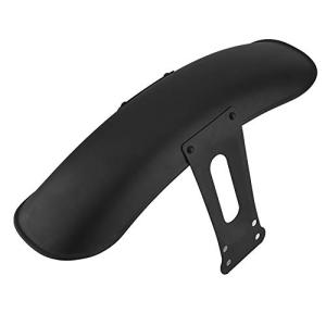 EBTOOLS オートバイのフロントフェンダー アルミ合金製マッドガードカバー 防塵泥除け 黒軽量バイク用スプラ