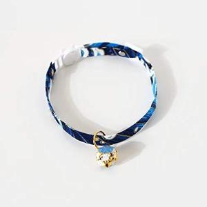 CaanDyy 猫 首輪 猫の首輪 猫用首輪 ネコ 首輪 猫 安全 セーフティバックル付 鈴付 おしゃれな和風モダン ペット