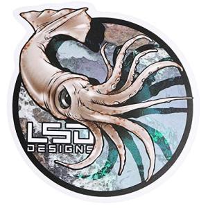 Love Soul Dream 屋外耐候性ステッカー フィッシュ #カートゥーンケンサキイカ