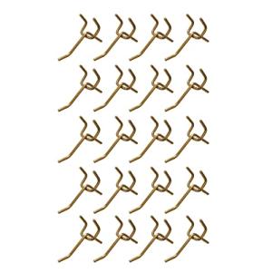 Rurumi ゴールドカラー 有孔ボード フック セット 金色 T型 厚さ 5.5mm ボード 対応 穴 ピッチ 25mm 穴径 5mm 専用 固