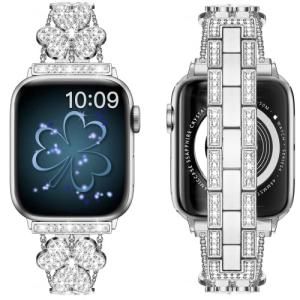 【Daturus】 互換Apple Watch バンド アップルウォッチバンド series 7/6/SE/5/4/3/2/1対応 腕時計ベルト ダイヤモンド付きの商品画像