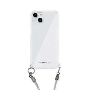 PHONECKLACE iPhone 14 用 ロープショルダーストラップ付きクリアケース [クロスボディフォンケース 首かけ 斜めが?の商品画像