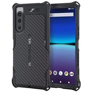 エレコム ELECOM Xperia 5 IV  ケース カバー ハイブリッド 耐衝撃 衝撃吸収 ストラップホール付 ZEROSHOCK ブラック PMWX224ZEROGBK