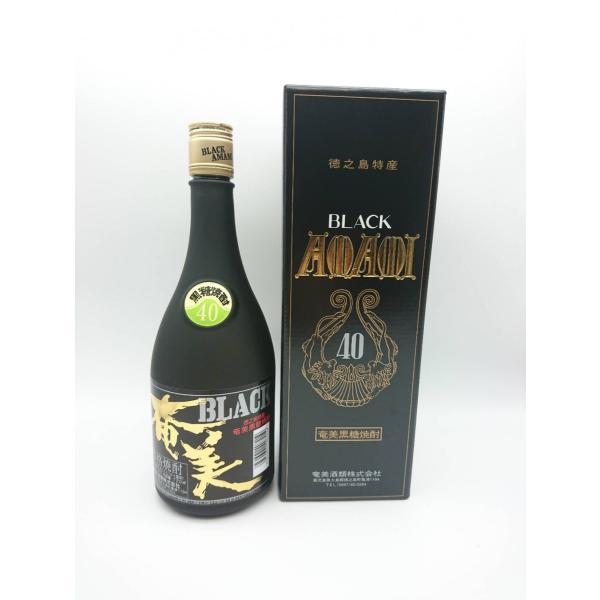 焼酎　黒糖焼酎　徳之島　奄美　白麹　ＢＬＡＣＫ奄美 長期樫樽貯蔵　40度 720ml　６本入りケース