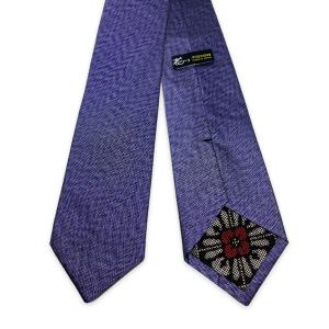 大島紬　都喜ヱ門工房　ネクタイ 送料無料】本場大島紬ネクタイ＜工房花いろ＞（秋名バラ/ブラック