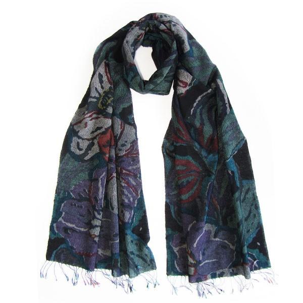 【送料無料】大島紬・柄ストール（フローラ）大島紬 鹿児島 土産 レディースおしゃれ 伝統工芸品 シル...