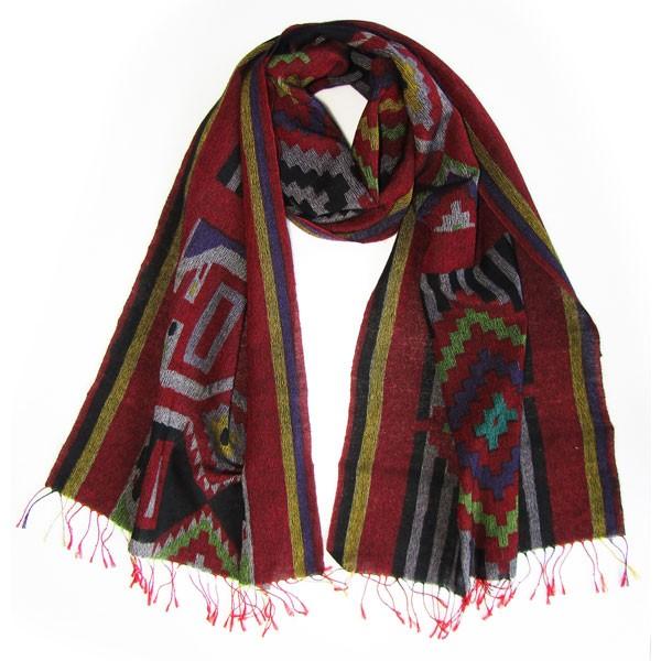 【送料無料】大島紬・柄ストール（エノス）大島紬 誕生日 御礼 お祝 シルク 鹿児島 伝統工芸品 おし...