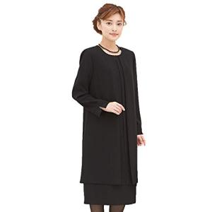 ブラックフォーマル ワンピース オールシーズン レディース SORITEAL Black Label 正装 礼服 ロングワンピース ロング丈 ブラック 7号の商品画像