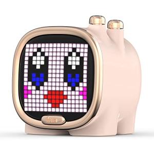 Divoom Zooe ポータブルミニBluetooth スピーカー 小型/ドット絵/目覚まし時計/6W出力/microSDカード対応/コンパクト/贈