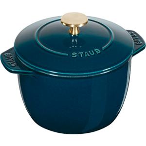 新品☆ストウブ ラ ココット de GOHAN ラメール M 16㎝ 真鍮ノブ staub ストウブ 「ラ ココット de GOHAN ラメール M 16cm 真鍮ノブ仕様