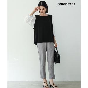 シフォンブラウス プルオーバー Tシャツ レイ...の詳細画像1