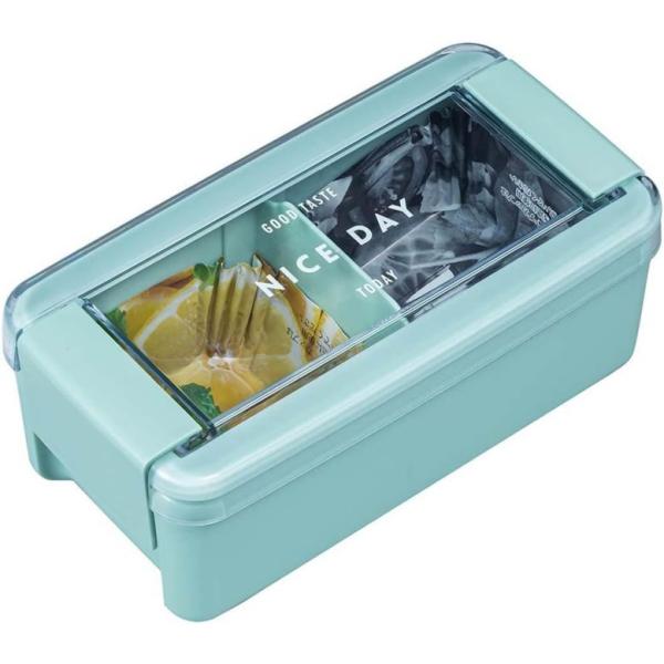 弁当箱 1段 ランチボックス レンジ対応 食洗機対応 ミント 520ml 岩崎工業 イージーケア 幅...