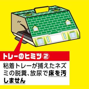 ネズミホイホイ ネズミ捕獲 粘着シート 2セッ...の詳細画像4