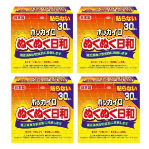 カイロ まとめ買い ホッカイロ ぬくぬく日和 貼らない はらない レギュラー 30個入 4個セット