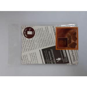 ペーパーお菓子袋 Ｍ ニュースペーパー  5枚入 おしゃれ Ｄ６２５８ ラフィネ 製菓用品 バレンタ...