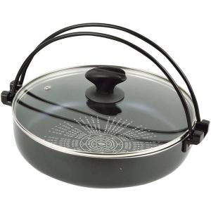 すき焼き鍋 26cm 32579 IH対応 ガラス蓋付 パール金属PEARL METAL ブルーダイヤモンドコート NEW 贅の極み HB-3257 パール金属