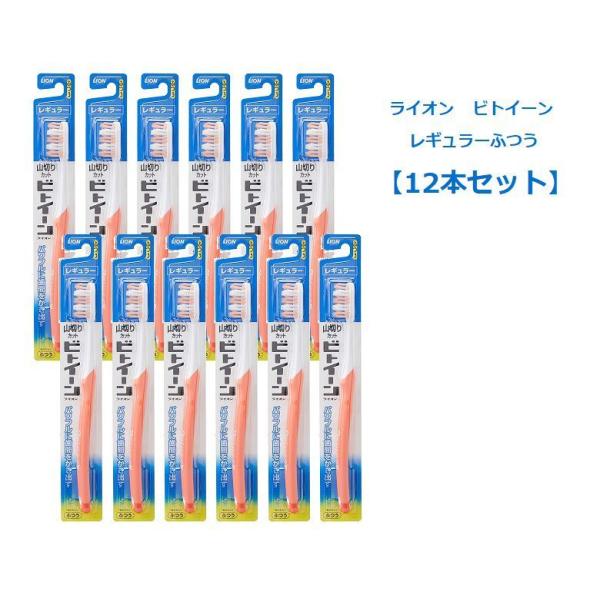 歯ブラシ ビトイーン ライオン レギュラー ふつう 12本セット 普通 まとめ買い 色指定不可