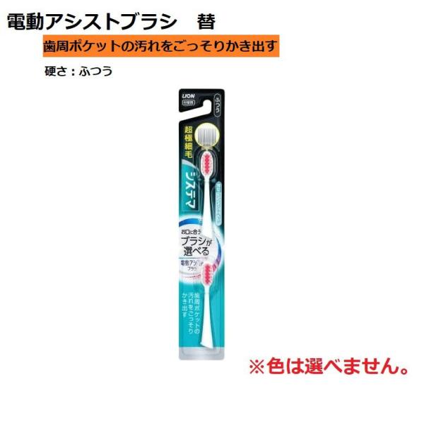 歯ブラシ LION 電動アシストブラシ 付替 システマ ふつう 普通