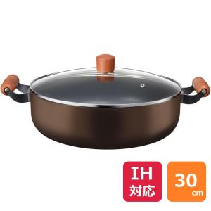 和平フレイズ 卓上鍋 30cm IH対応 ガラス蓋付き なごみ丈膳 大型鍋
