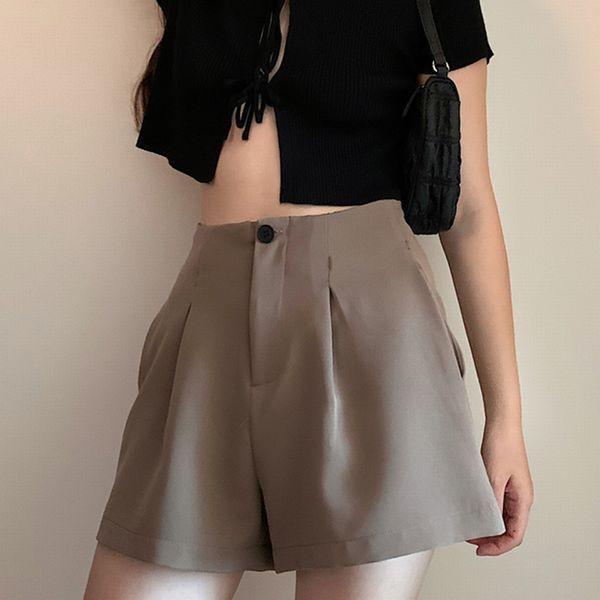 ハイウエスト キュロットパンツ ショートパンツ カジュアル ボトムス レディース Aライン